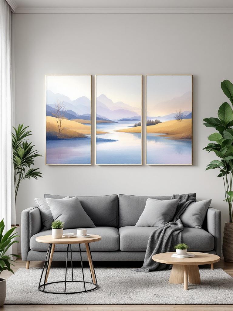 3 Parçalı Poster Tablo 3'lü Modern 06248